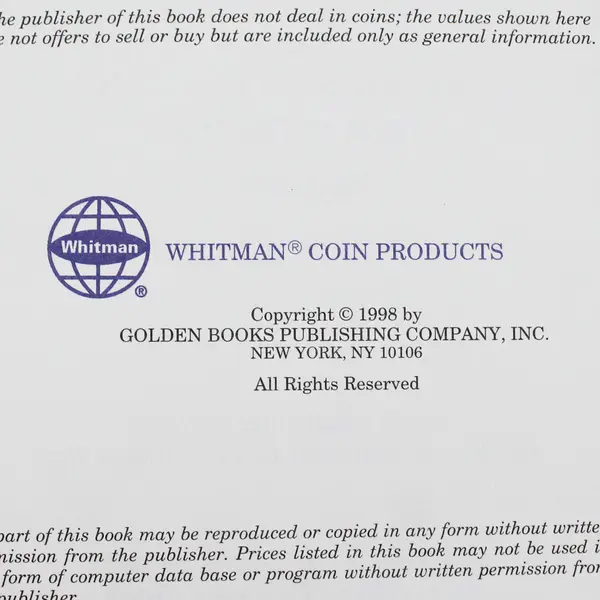 The Official Red Book A Guide to United States Coins 52nd Ed. 1999 R.S. Yeoman