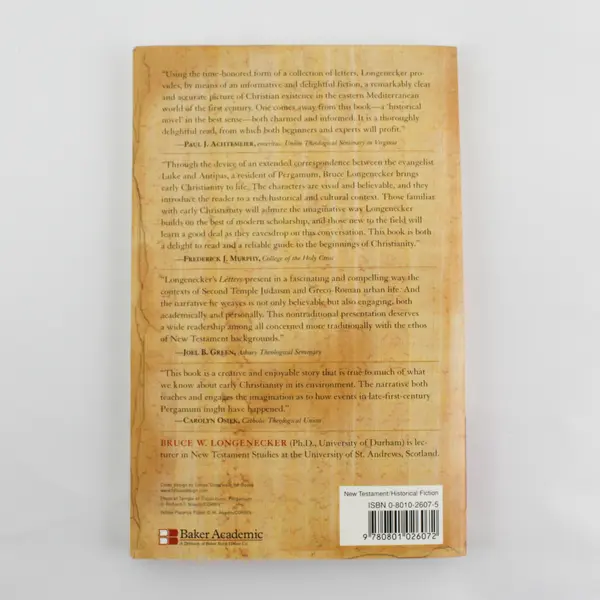 The Lost Letters of Pergamum by Bruce W. Longnecker Paperback 2003