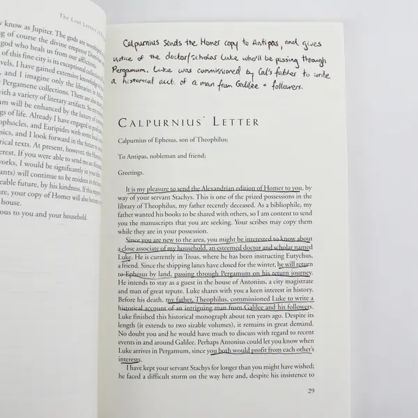 The Lost Letters of Pergamum by Bruce W. Longnecker Paperback 2003