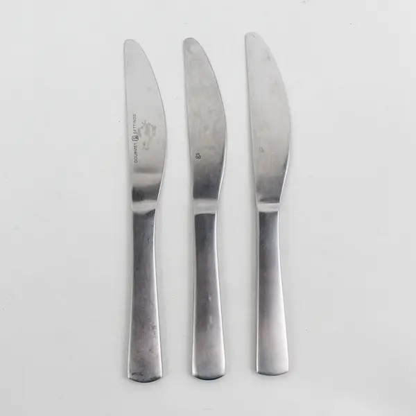 Lot Of 3 GS Park-Carry On Pattern 18/10 SS Matte Butter Knives Rare Item 7.25"