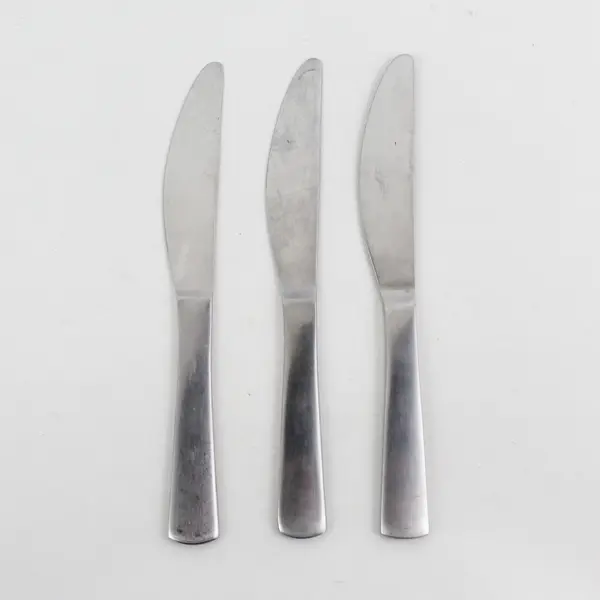 Lot Of 3 GS Park-Carry On Pattern 18/10 SS Matte Butter Knives Rare Item 7.25"