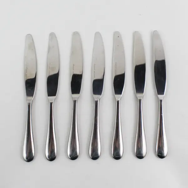 Lot of 7 Gourmet Settings Alto Pattern 18/10 SS Butter Knives 7.25" Rare HTF