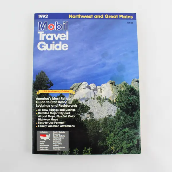 1992 Mobil Travel Guide Northwest and Great Plains 35th Anniversary Edition PB
