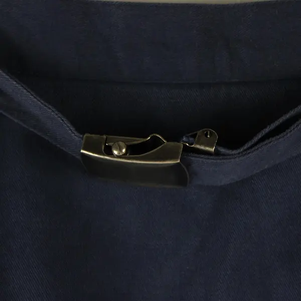 Elisabeth by Liz Claiborne Women's 16 Blue 100% Cotton Long Flap Belted Skirt