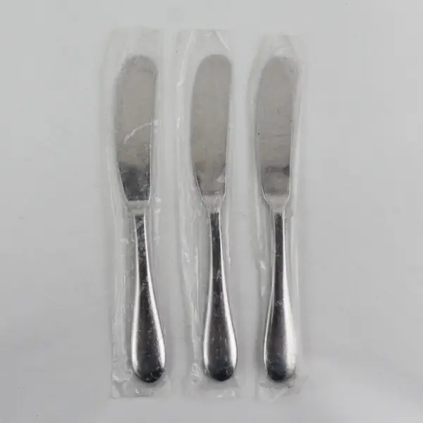 Lot of 3 Gourmet Settings Unknown Rare HTF Pattern SS Dinner Knives 7.5" New