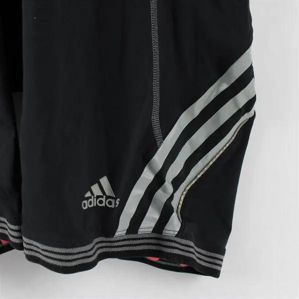 Adidas Women's M Black/Gray Essentials 3 Stripe Padded Cycling Bib Shorts AAR003
