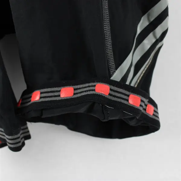 Adidas Women's M Black/Gray Essentials 3 Stripe Padded Cycling Bib Shorts AAR003