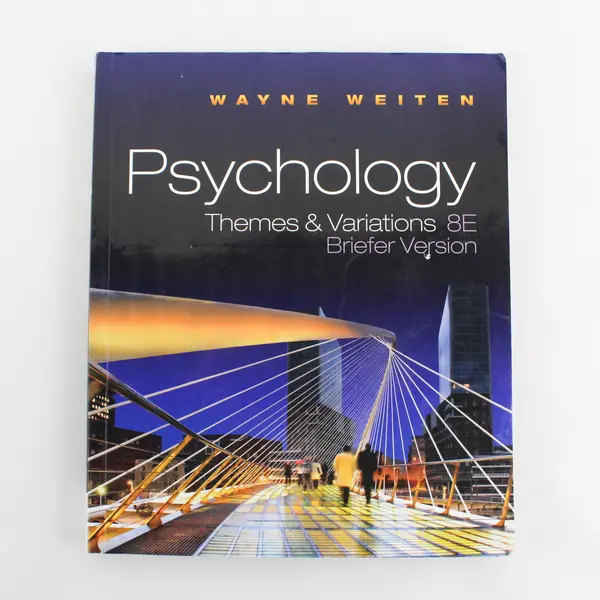 Psychology: Themes and Variations Briefer Version Wayne Weiten  2011 Paperback