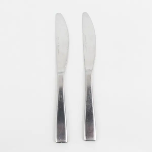 Lot of 2 Gourmet Settings Hotel Pattern SS Butter Knives Rare HTF Items 7.25"