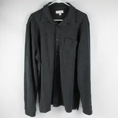 Free Assembly Women's XL Black Thick Houndstooth Cotton Plaid Button Down Shirt