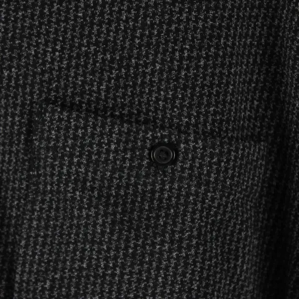 Free Assembly Women's XL Black Thick Houndstooth Cotton Plaid Button Down Shirt