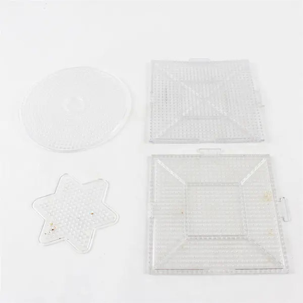 Lot of 9 Perler Fuse Beads Pegboards Various Sizes & Shapes