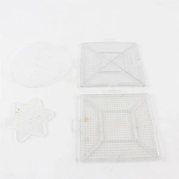 Lot of 9 Perler Fuse Beads Pegboards Various Sizes & Shapes