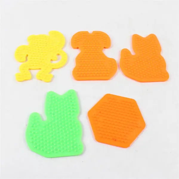 Lot of 9 Perler Fuse Beads Pegboards Various Sizes & Shapes