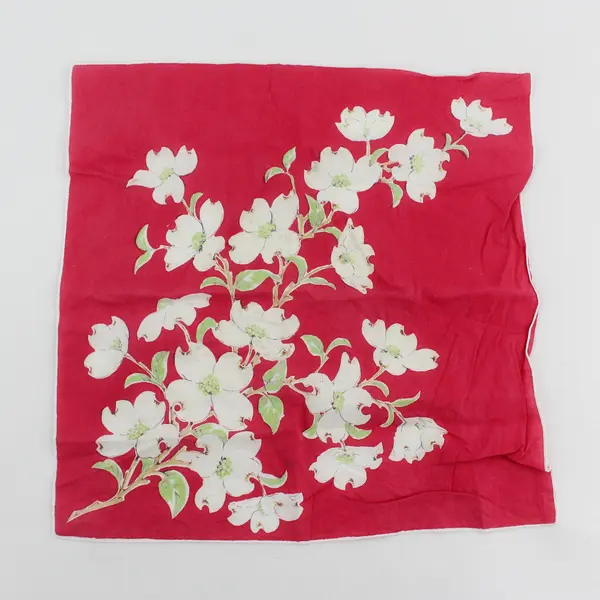 Lot of 2 Vintage Cotton Handkerchiefs, Floral