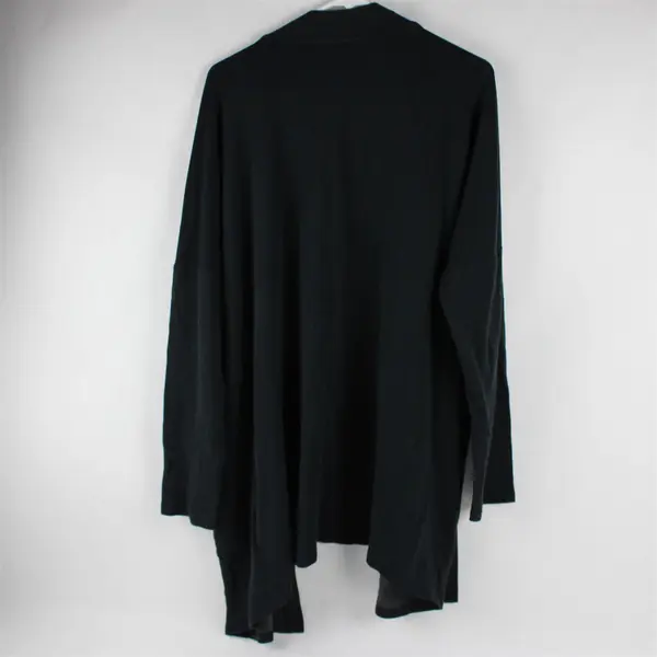  Amazon Essentials Women's L Black Lounge Terry Open-Front Cardigan