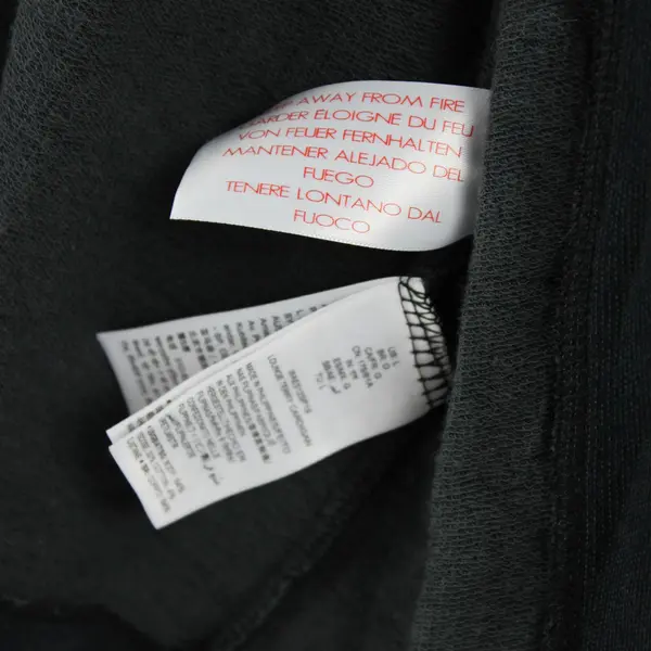  Amazon Essentials Women's L Black Lounge Terry Open-Front Cardigan