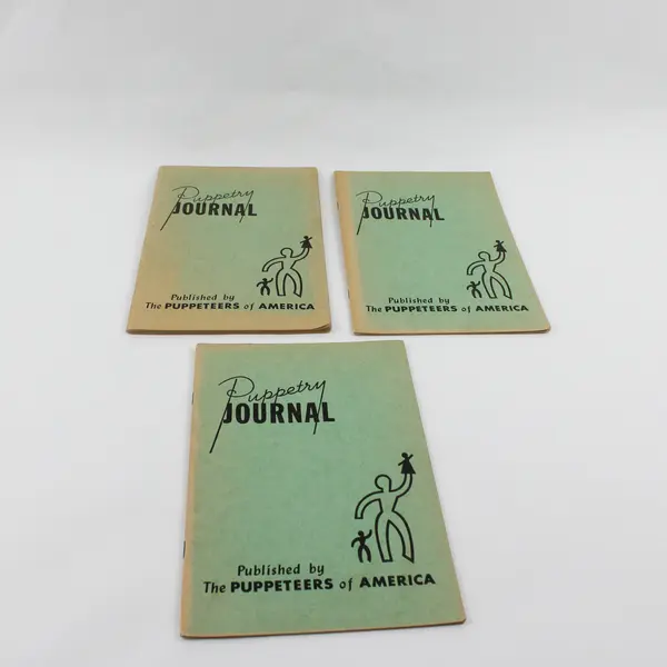 Lot of 3 Vintage Puppetry Journal 1950 May/June July/Aug Sept/Oct Good Condition