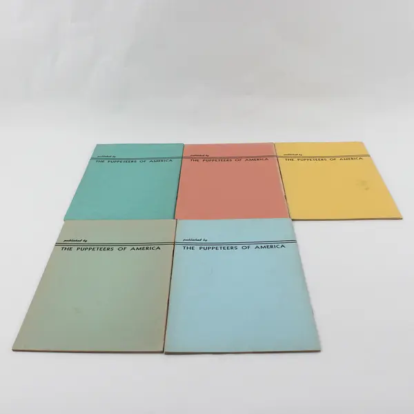 Lot of 5 Vintage Puppetry Journal 1952 March Through December Good Condition