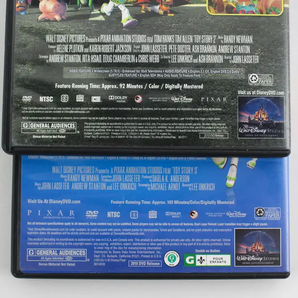 Lot of 2 Toy Story DVDs 2 & 3, 2010