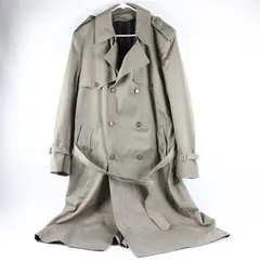 Unbranded Men's 42 Long Beige Double Breasted & Lined Trench Coat