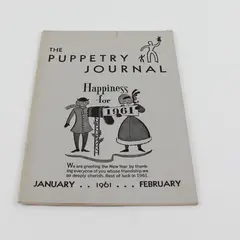Vintage Puppetry Journal 1961 January/February Vol 12 No 4 Good Condition
