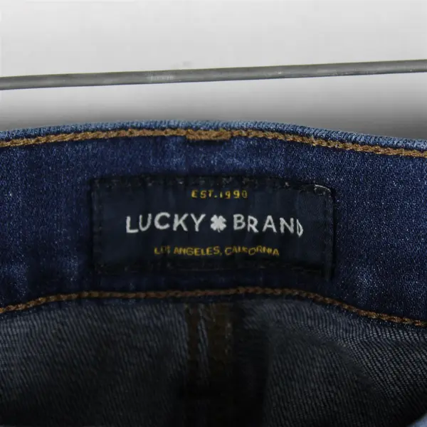 Lucky Brand Men's 38x30 Blue 121 Slim Straight Distressed Denim Jeans