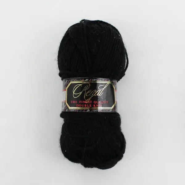 Lot of 2 Skeins of Hayfield Pure Wool, Black (Regal) & Aqua (Classic)