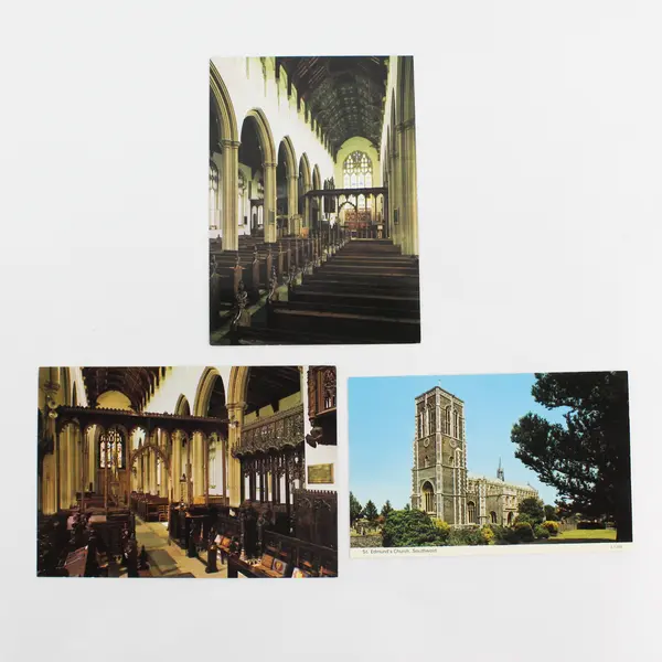 Lot Of 3 Vintage St Edmund's Church Southwold Suffolk England Postcards