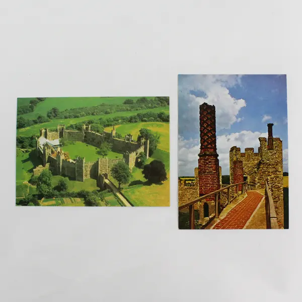 Lot Of 2 Vintage Framlingham Castle Suffolk England Postcards