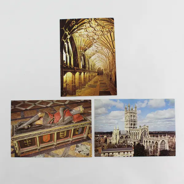 Lot Of 3 Vintage Gloucester Cathedral England Postcards 