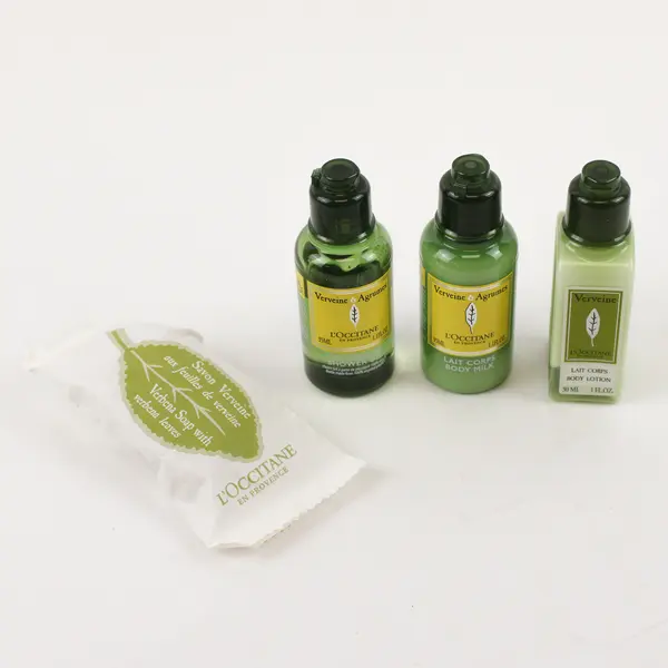 Lot Of 4 L'Occitane Verveine 30ML (Body Milk, Lotion, Shower Gel, Soap Bar)