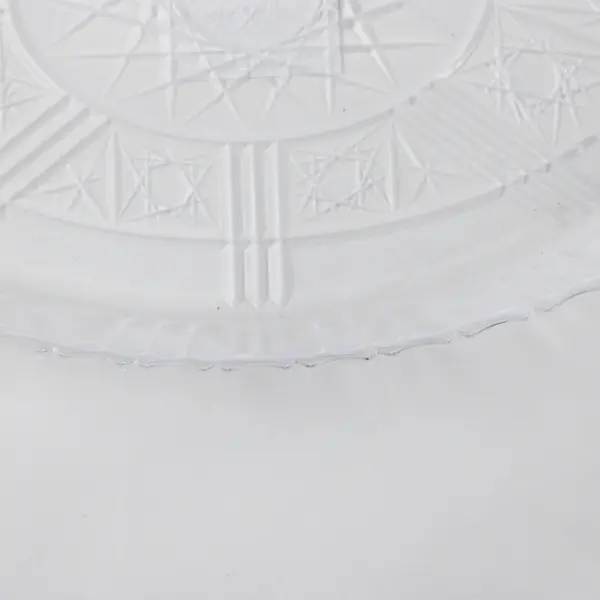 Set of 3 Crystal-Look Plastic Serving Trays 13.25x9.5in New