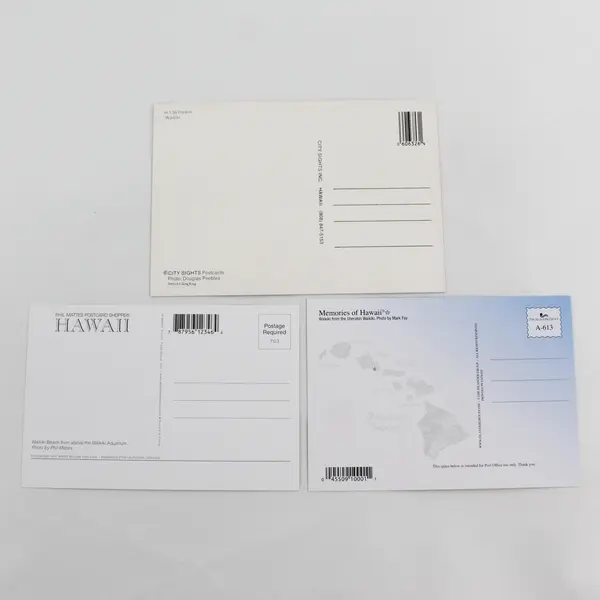 Lot Of 3 Waikiki Beach Hawaii Birds Eye View Postcards Unposted