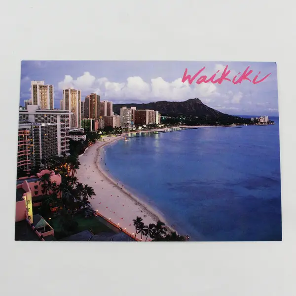 Lot Of 3 Waikiki Beach Hawaii Birds Eye View Postcards Unposted