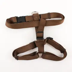 Unbranded Solid Dark Brown Color Dog Pet Harness About Size L/XL Breeds