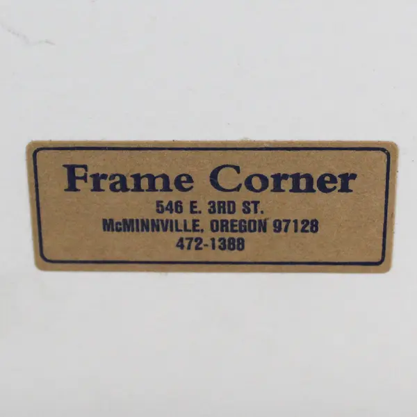 Vintage Cycle Oregon III 1990 Framed Poster Bicycle Ride Pendleton To Newport