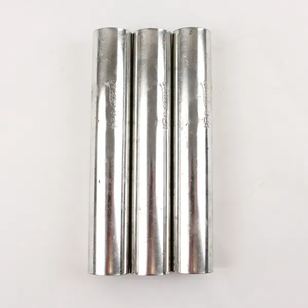 Lot Of 3 Ateco Matching 924 Stainless Steel Cannoli Form Mold Tubes 5.75" Long