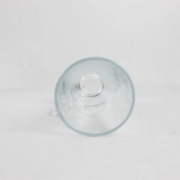 Lot of 4 Clear Glass  Footed Irish Coffee Mugs With Handles