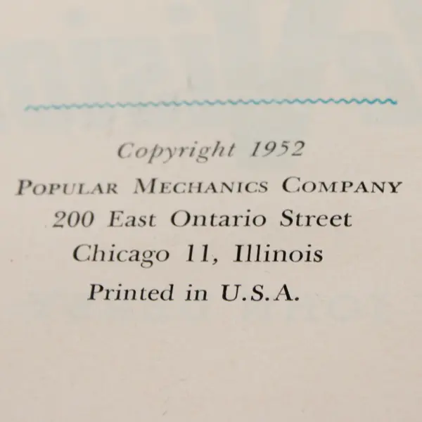 Popular Mechanics All About TeleVision by John Derby 1952 HC 1st Ed No DJ