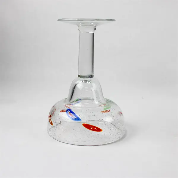 Lot of 3 Crate And Barrel Zazz Millefiori Margarita Glasses 7"