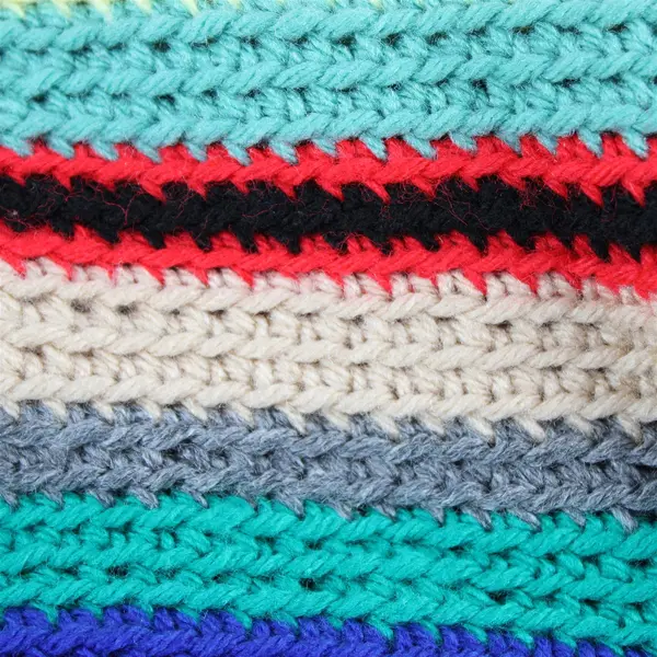 Handmade Multicolor Crochet Blanket with Fringe Edges - Size 40"x56" 