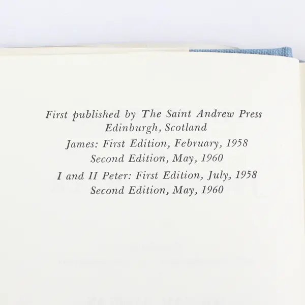 Vintage Daily Study Bible Series The Letters of James And Peter 1960 HC DJ