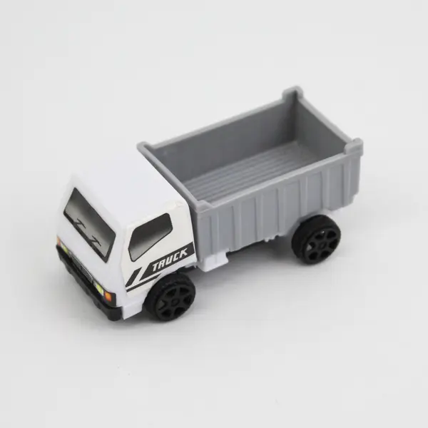 Lot of 4 Plastic Toy Cars - Fire Engine, Police Car, Ambulance, Dump Truck