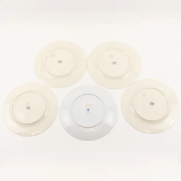 Lot Of 4 Sadek SAD13 Pattern Floral Salad Plates Gold Trim 8.5" Diameter