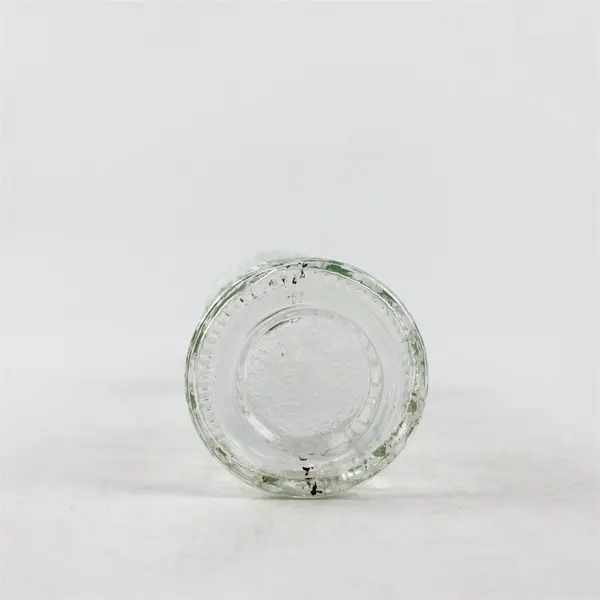 Decorative Clear Embossed Glass Bottle 12.25" with Cork