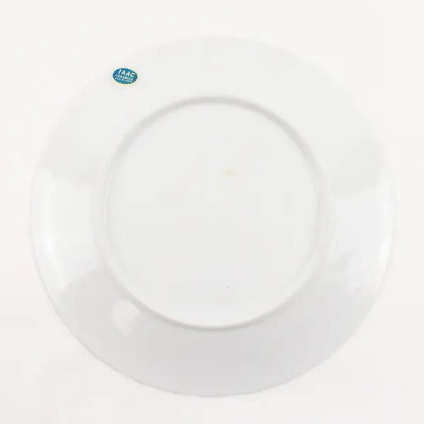 Iaac Ceramics Oregon State Flower/Bird Decorative Plate Gold Trim 7.75" Dia