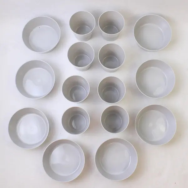 Sazon 50-Piece Picnic Camping Set Plates Cups Cutlery Serving Pieces