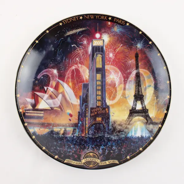 Tribute 2000 By David Henderson "Millennium Around The World" Decor Plate 8.25"