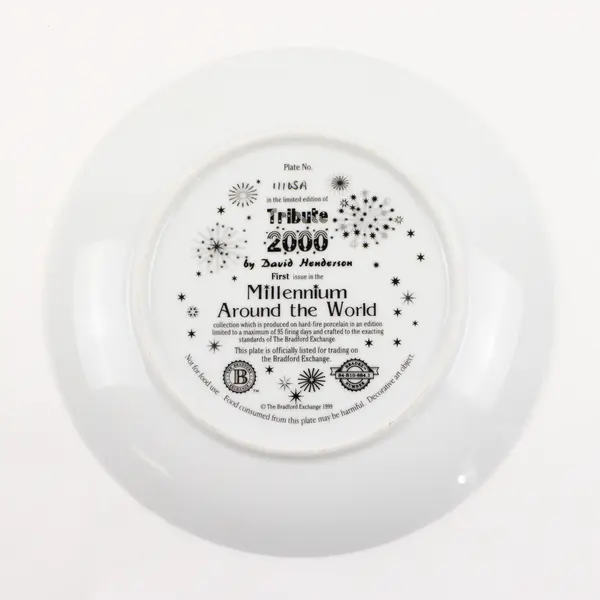 Tribute 2000 By David Henderson "Millennium Around The World" Decor Plate 8.25"